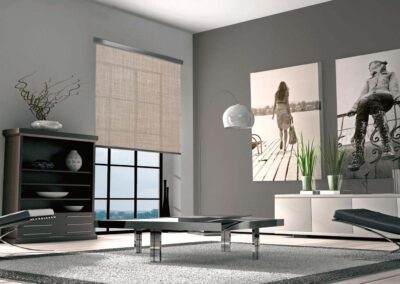 Fabric-like blackout roller blinds